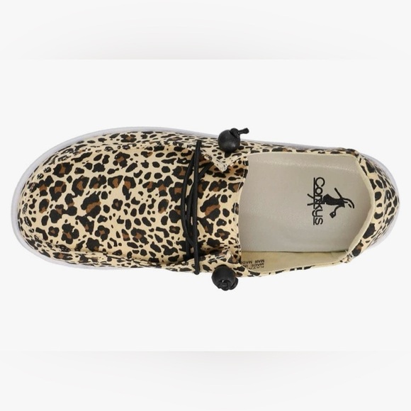 Corkys Womens Kayak Leopard Slip On Boat Sneakers Shoes Casual - size 8. EUC - Picture 4 of 5
